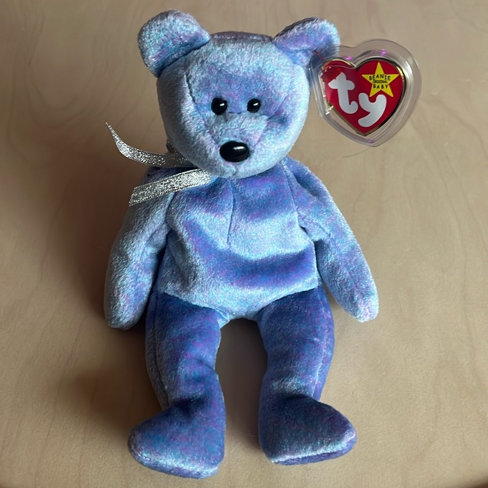 🔥3/$20 - Vintage TY Beanie Baby – Clubby II the Bear (1999) – EUC with tag